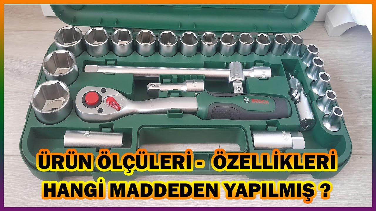 BOSCH 1/2 CIRCIR Lokma Takımı | Somon Sıkma Takımı | Lokma Uç Ölçüleri  kullanımı Hammaddesi Nedir?