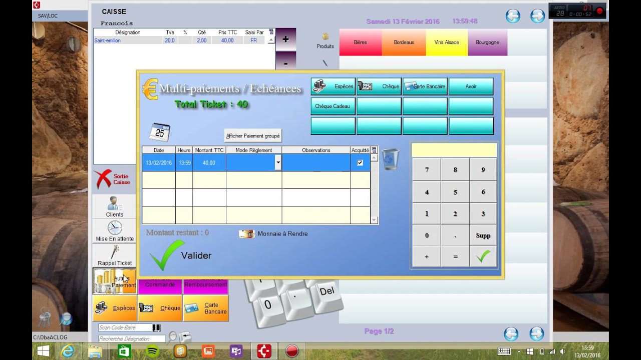 Logiciel de caisse AC LOG : Gestion des Avoirs