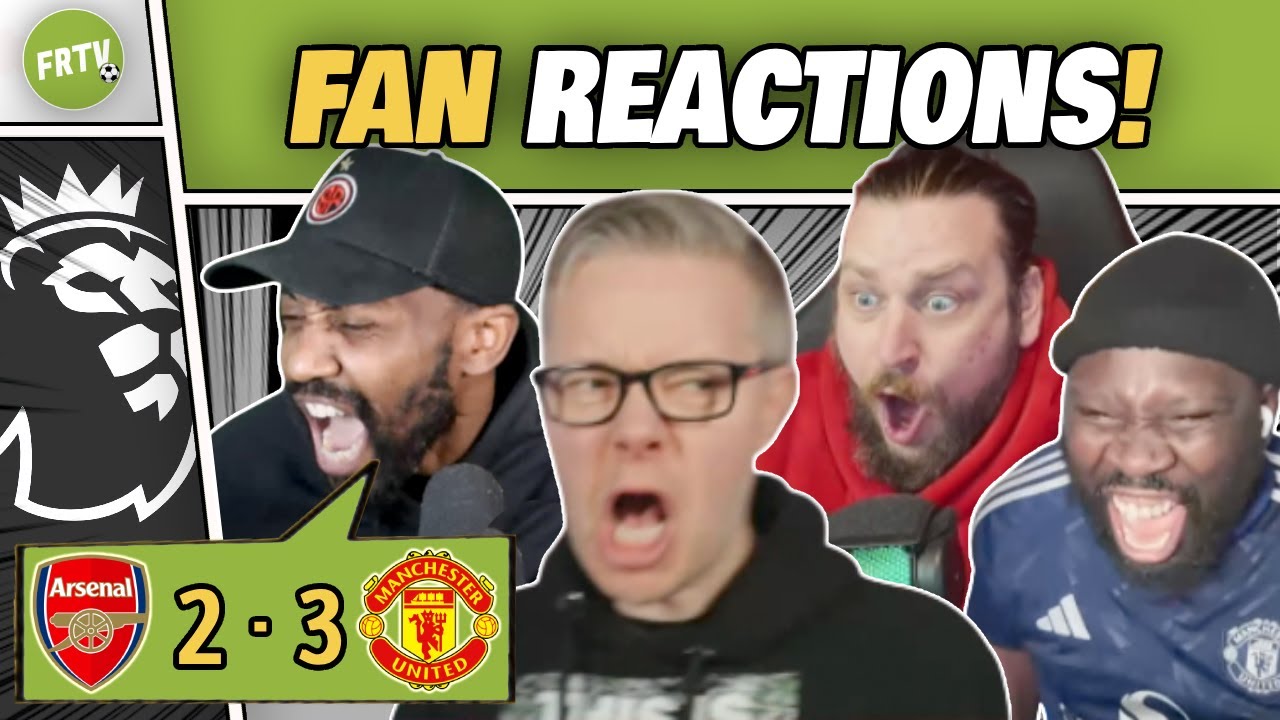 MAN UNITED FANS ERUPT 🔥 Late WINNER STUNS Arsenal in Wild 3-2 Away Triumph | FAN REACTIONS