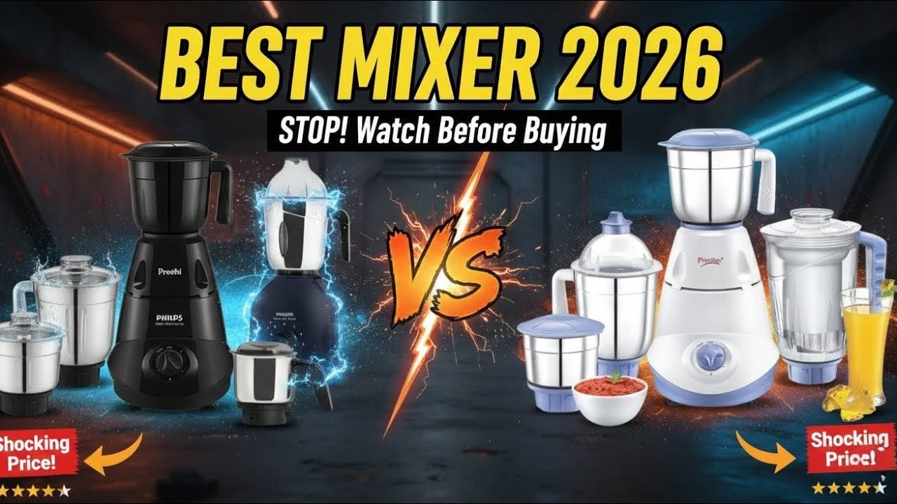 Best Mixer Grinder 2026 India | Philips vs Preethi vs Sujata