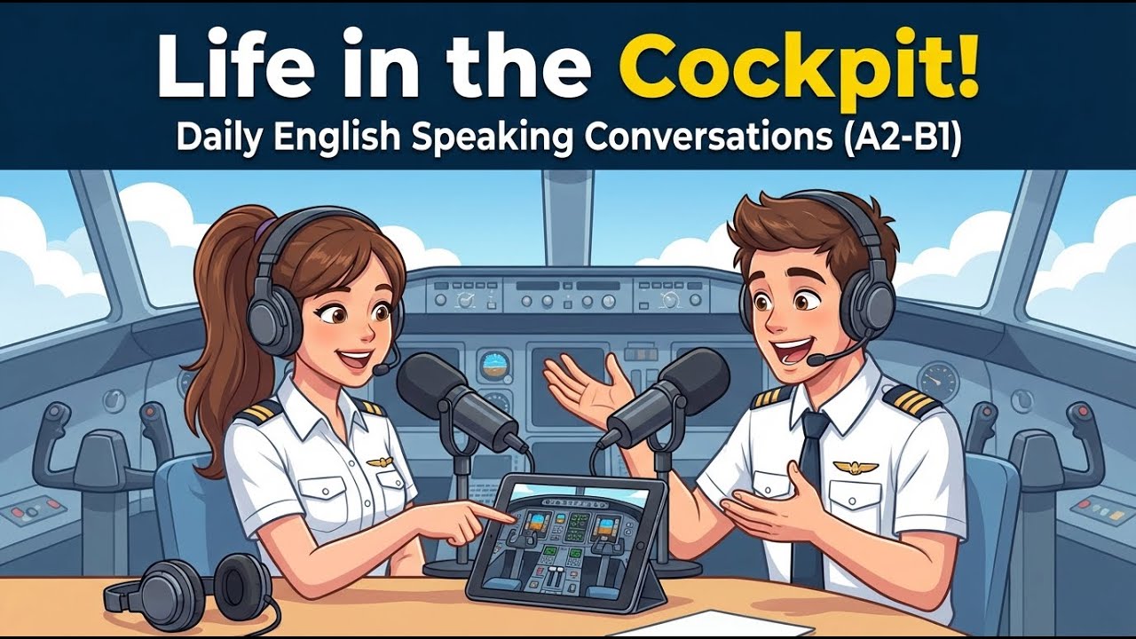 What's It Like to Be a Pilot | Daily English Speaking Conversations (A2-B1 English)