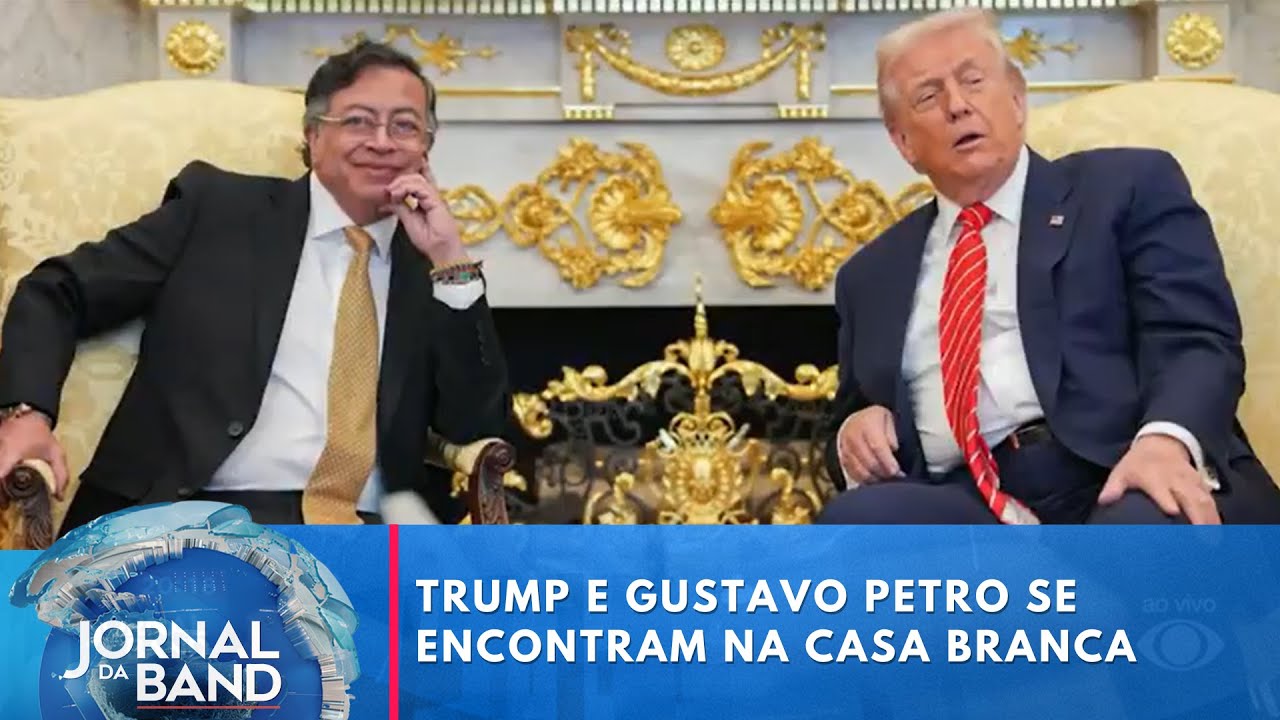 Donald Trump e Gustavo Petro se encontram na Casa Branca | Jornal da Band
