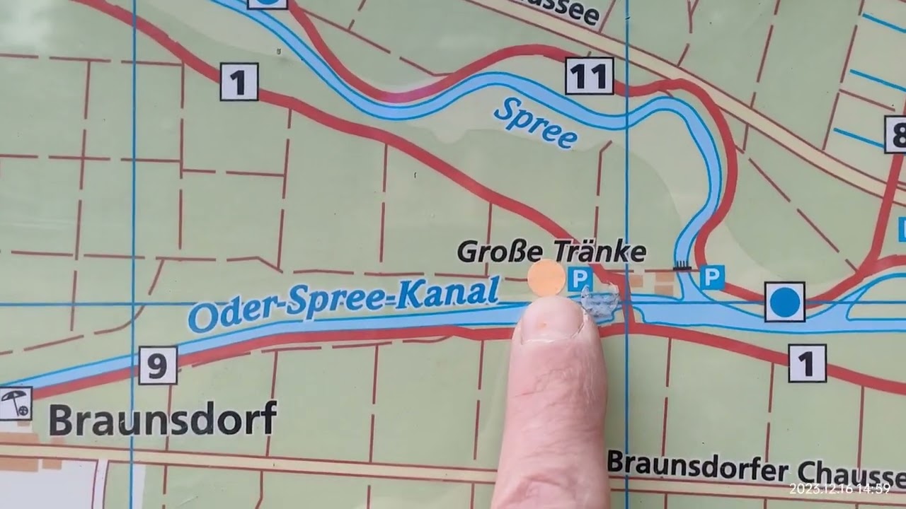 16/12/23 Gro&szlig;e Tr&auml;nke an der Spree - шлюз на Шпрее, местное дикое место отдыха