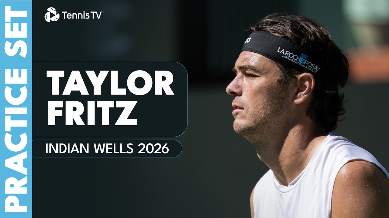 LIVE PRACTICE: Taylor Fritz Practices In Indian Wells!