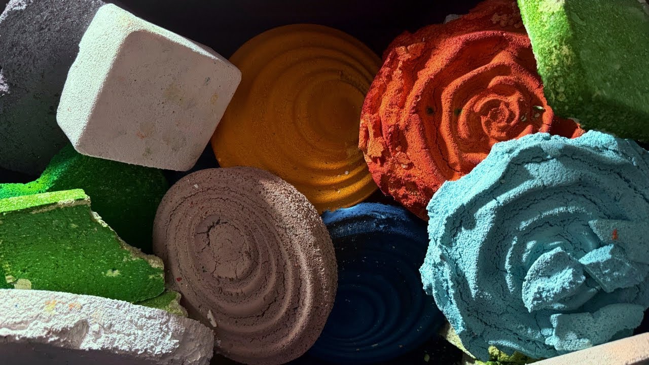 20 Dusty Chalk Reforms Crushing Oddly Satisfying Video ASMR 