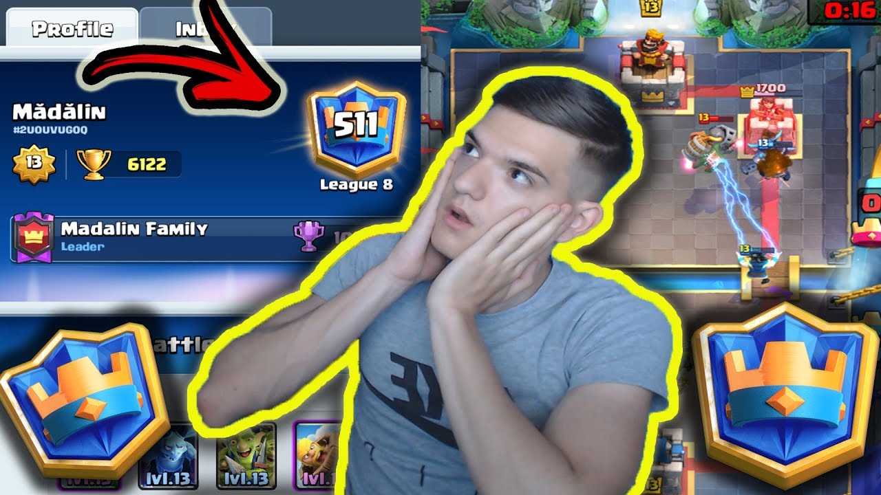 AM FACUT GRAND CHAMPION SI TOP 511 GLOBAL! Clash Royale Romania