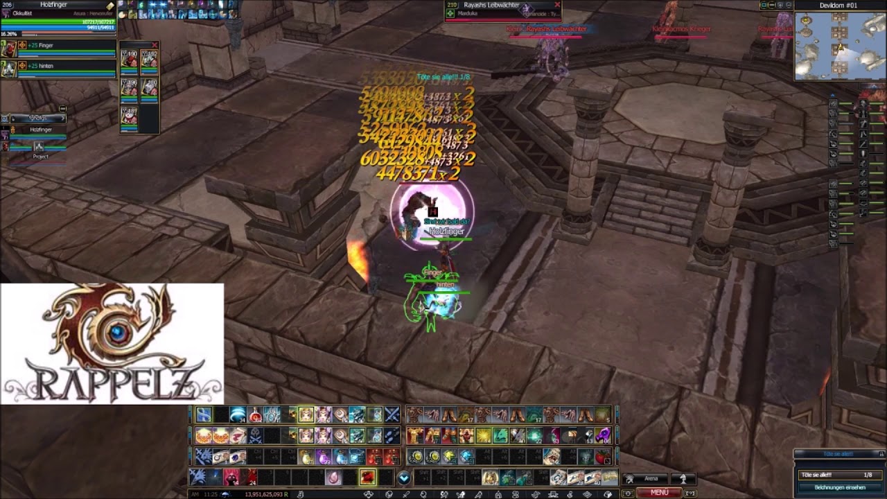Rappelz Devildom 5 Farming with Overlord/Okkultist