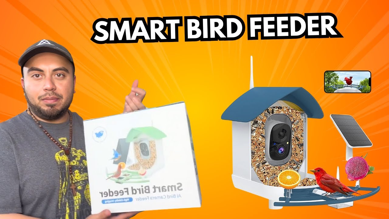 Smart Bird Feeder with Camera! Watch & Identify Birds in Real-Time | Best Birdwatching Gift!