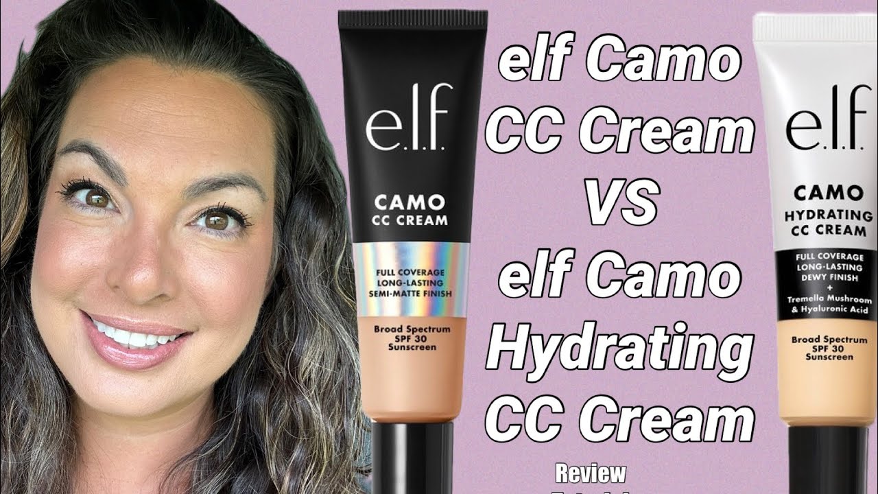 elf Camo CC Cream VS elf Camo Hydrating CC Cream  - review, tutorial 