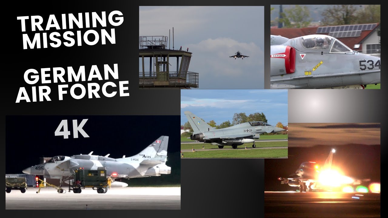 💥Eurofighter Typhoon & A4 Skyhawk | Gemeinsame Trainingsmission über Neuburg Bavarian Tigers 🐯 4K