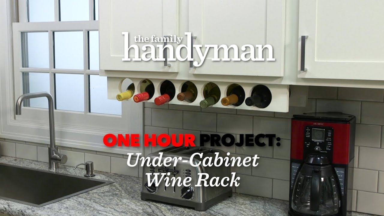 One Hour Project: Under-Cabinet Wine Rack