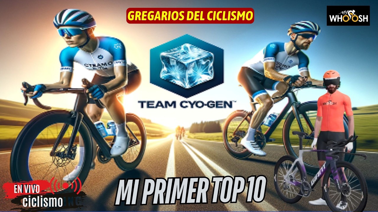 ¡TOP 10 EN LA CRYO-GEN SOCIAL RIDE! Live Completo – 1.8–2.5 w/kg y Batalla Gregaria