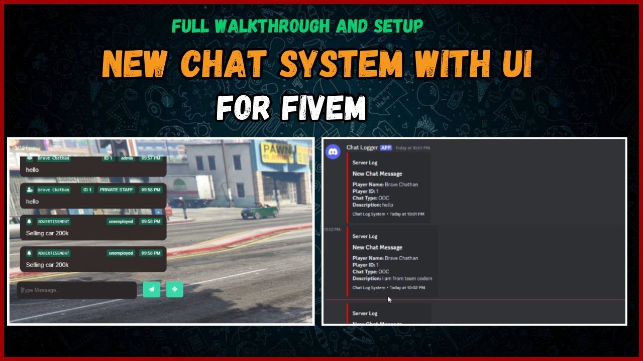 Free Script | New Chat System For Esx Framework | Installation And Setup | 2024