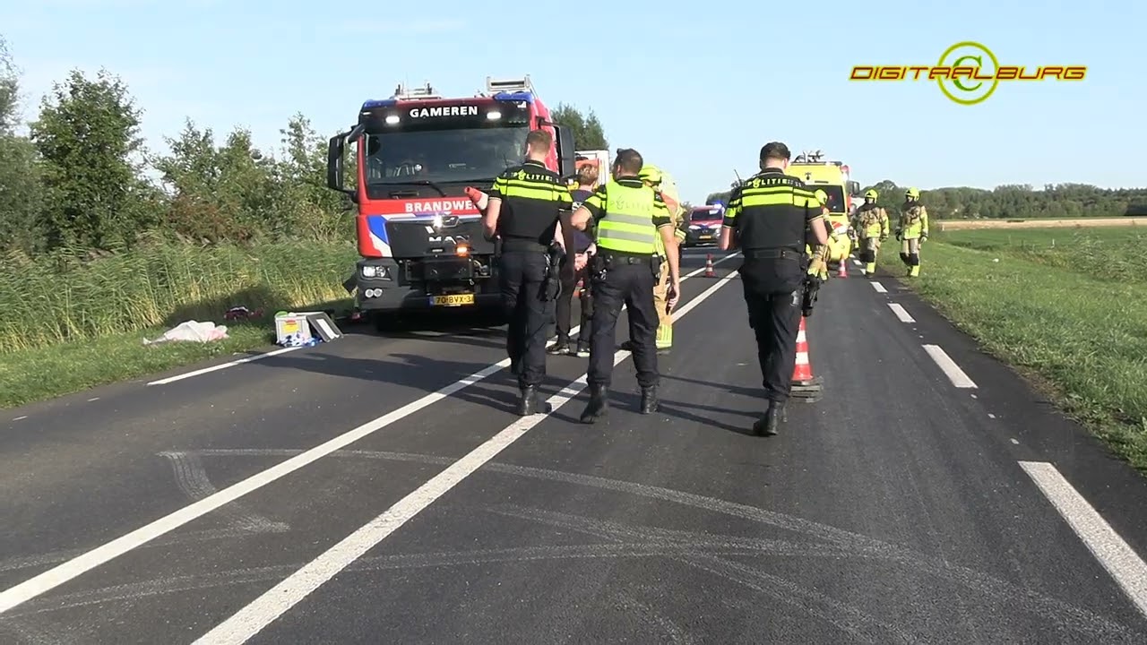 Automobilist zwaargewond na botsing in Zuilichem, traumahelikopter ingezet