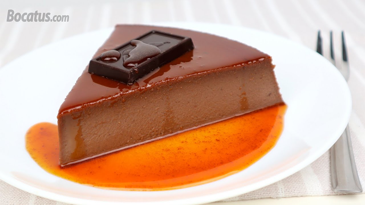 Flan de Queso y Chocolate