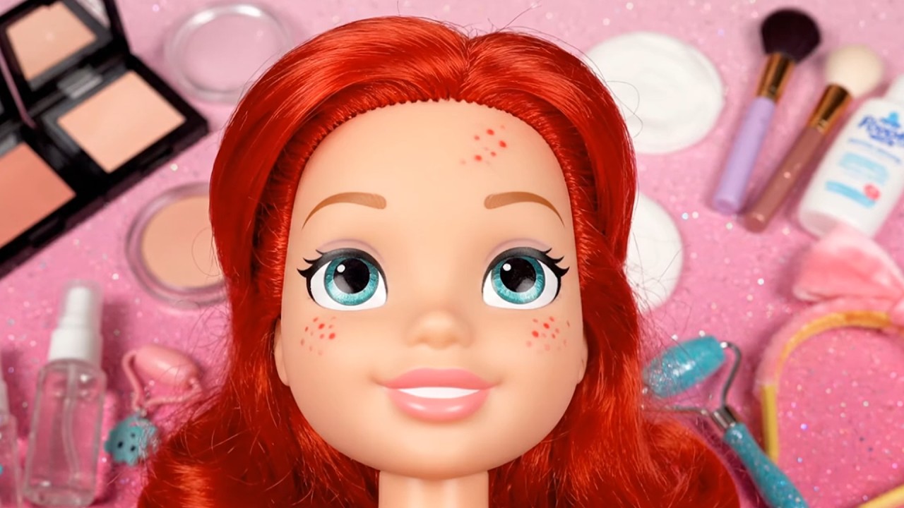 🧜‍♀️ Disney Ariel Inspired Makeup Look 🌊 | Relaxing ASMR Beauty ✨