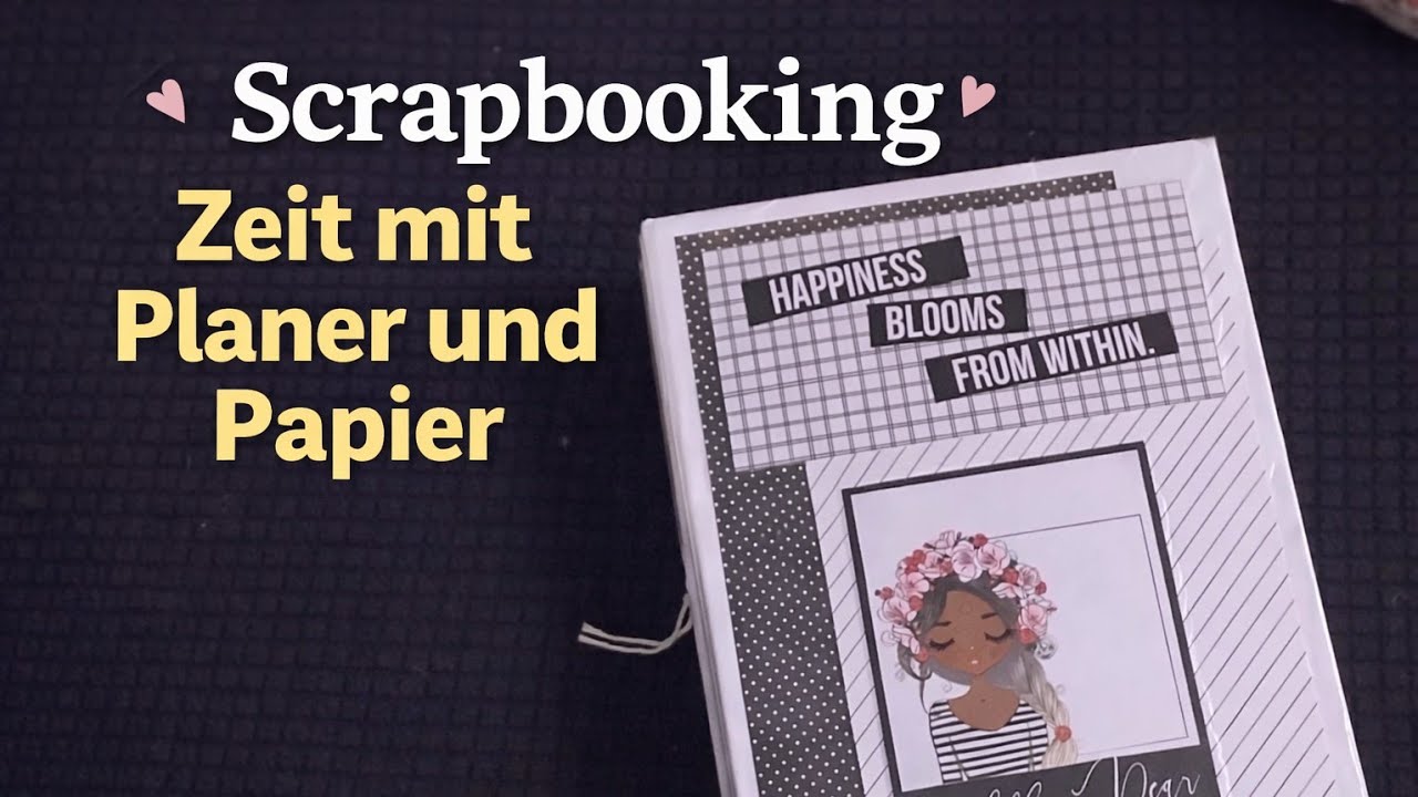 Scrapbooking Zeit mit Planer und Papier