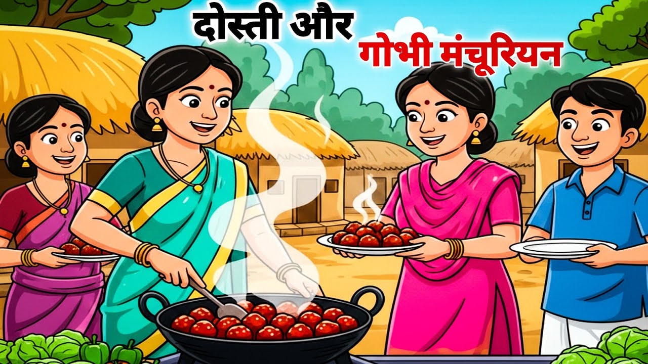 गरीब गोभी मंचूरियन वाली | Gareeb Gobhi Manchurian Wali | Hindi Kahani |  Moral Story | Bedtime Story