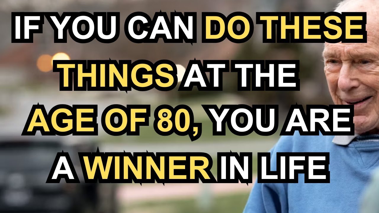 If you can still do these three things at the age of 80, you are a GEM in life.