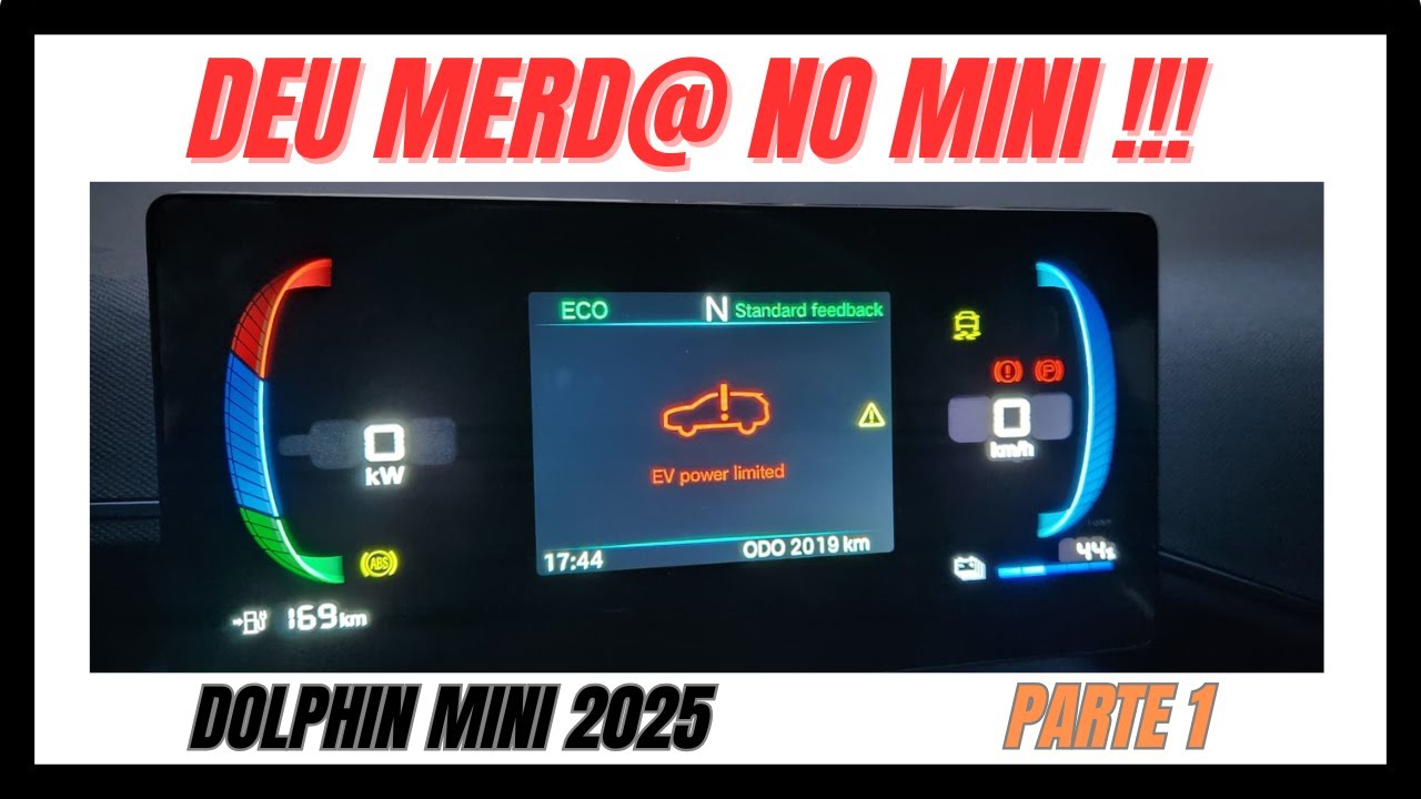 PROBLEMA NO BYD DOLPHIN MINI 2025 !!! EV POWER LIMITED !!!