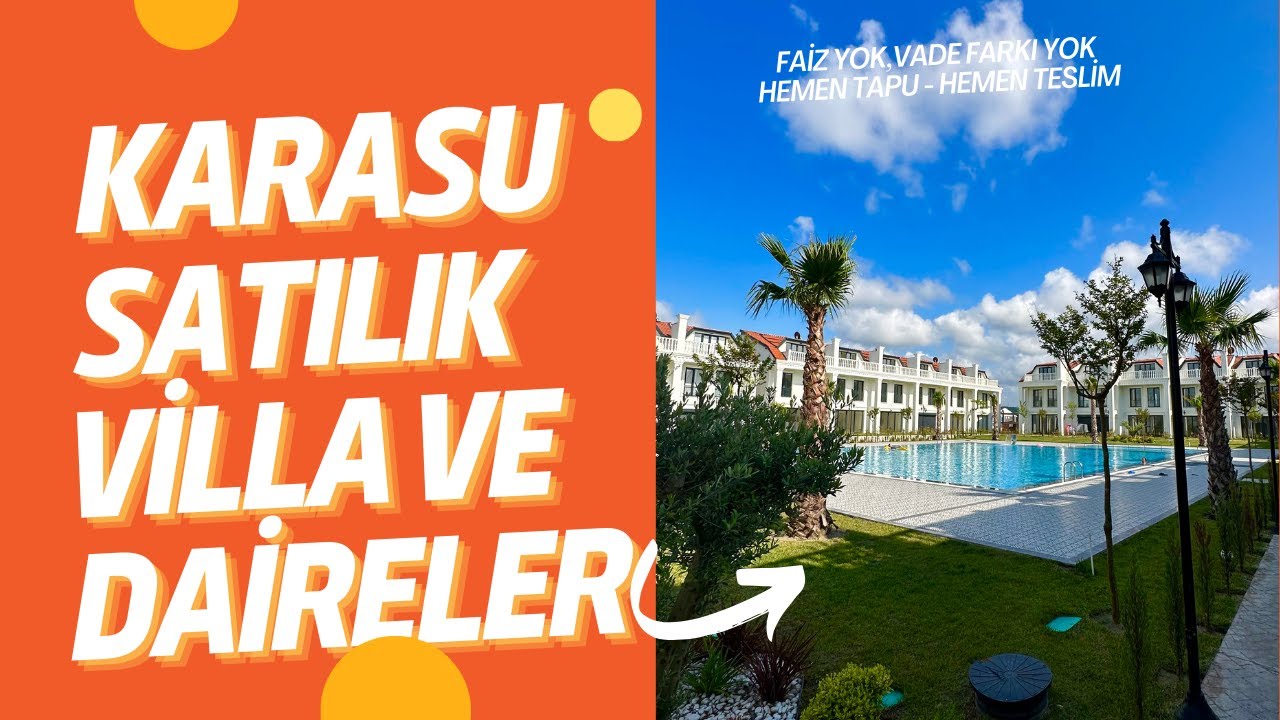Karasu Satılık Daireler 0545 797 34 68 Ekşioğlu İnşaattan Yazlıklar. Çamlık Sitesi.