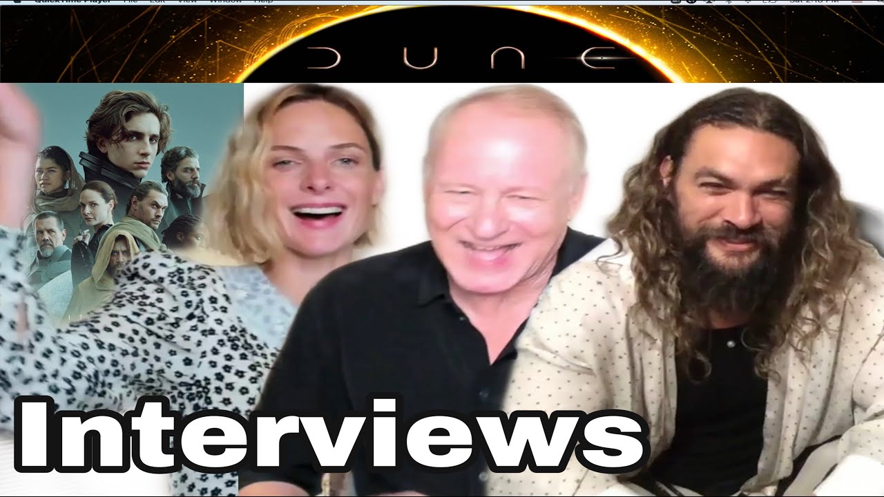 DUNE CAST INTERVIEWS Rebecca Ferguson, Stellan Skarsgard, Jason Momoa on epic film & need for Part 2