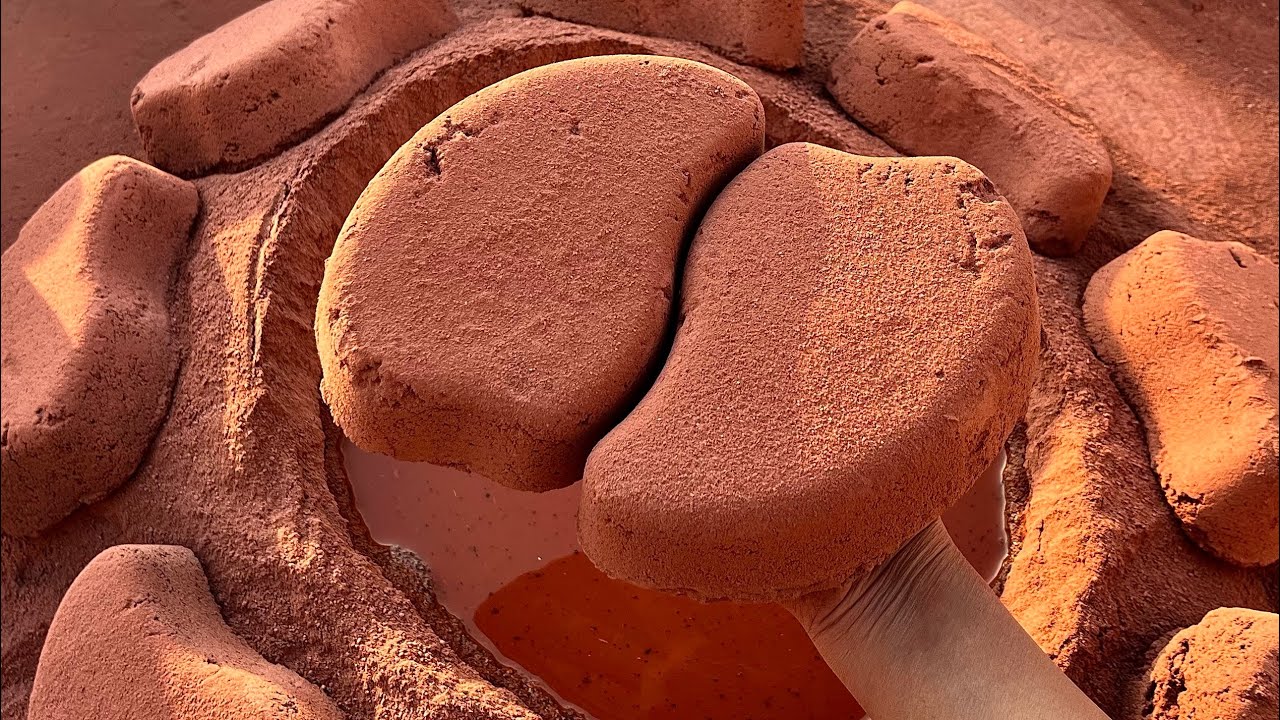 ASMR | New | Pure Reddirt Floor crumbling | Sifting |Pool crumbling | Shapes Making 