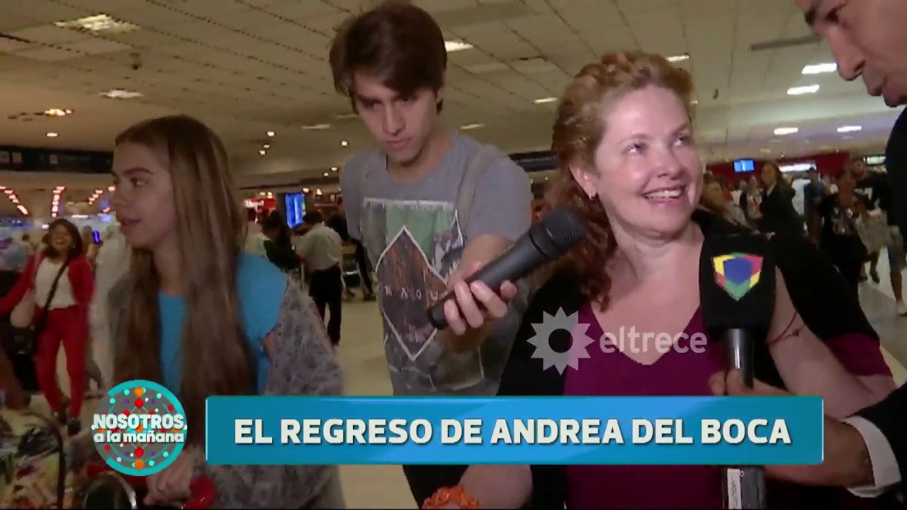 Andrea del Boca volvió del exterior y habló de la relación con su abogado