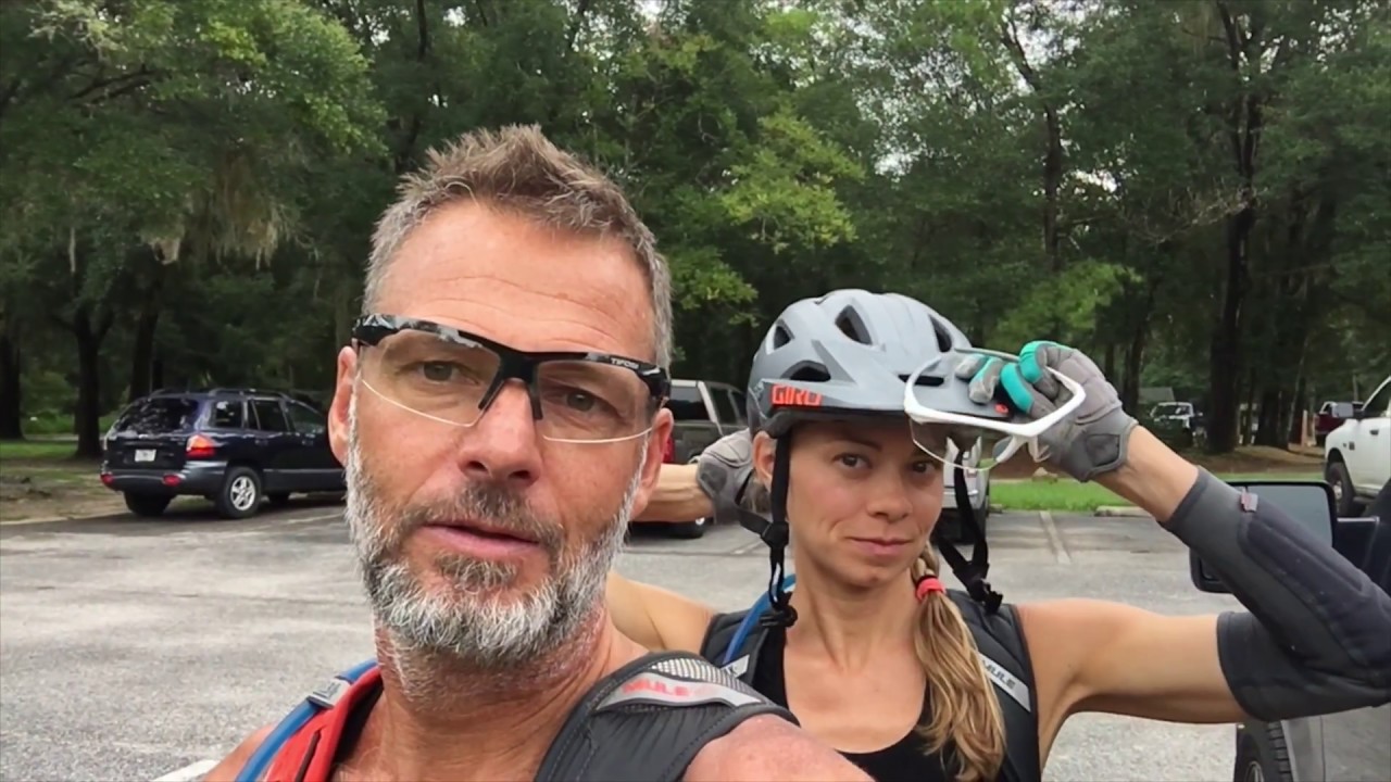 MOUNTAIN BIKE RIDING ON ROCKS!  at Santos mtb bike trails Ocala Florida