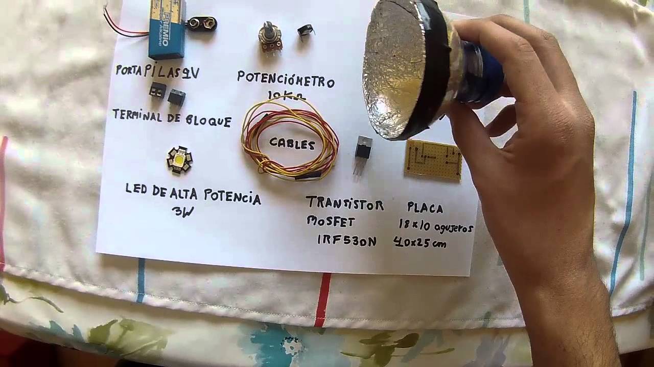 Faro con led de alta potencia para bicicleta