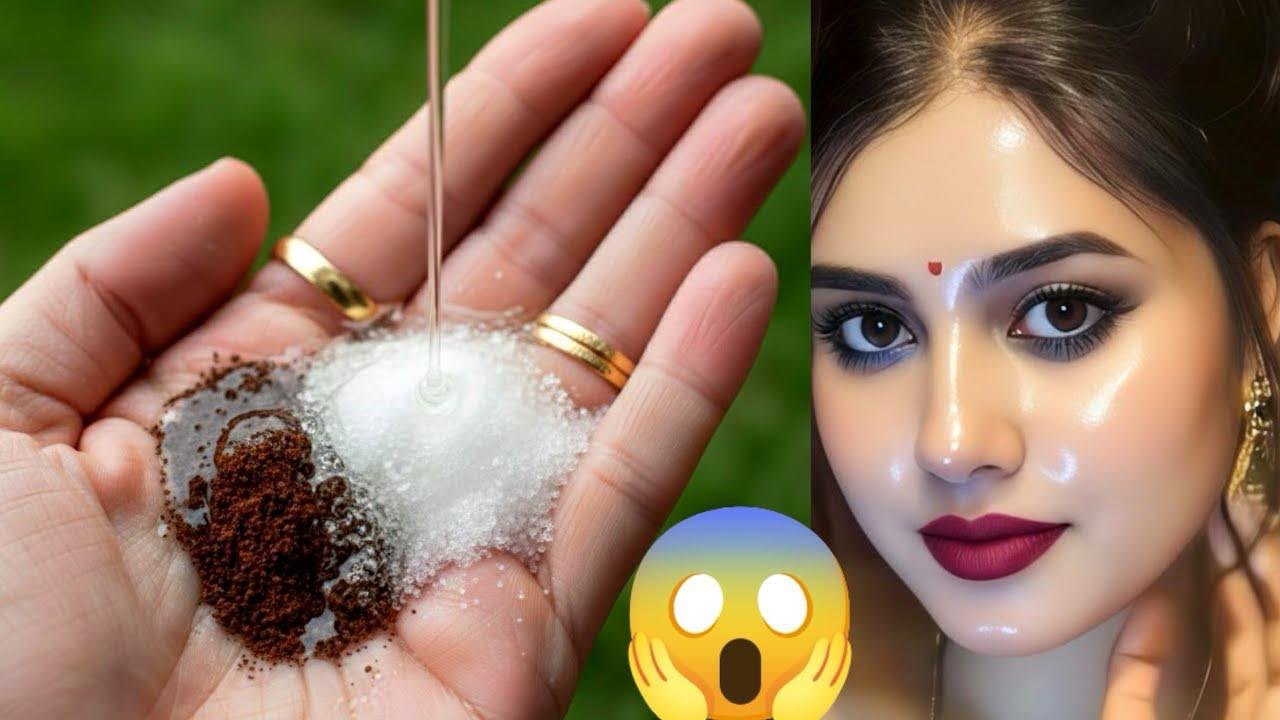 Viral Coffee Face Pack 😯 Homemade Coffee Mask For Glowing Skin #skincare #glowingskin #shortvideo 