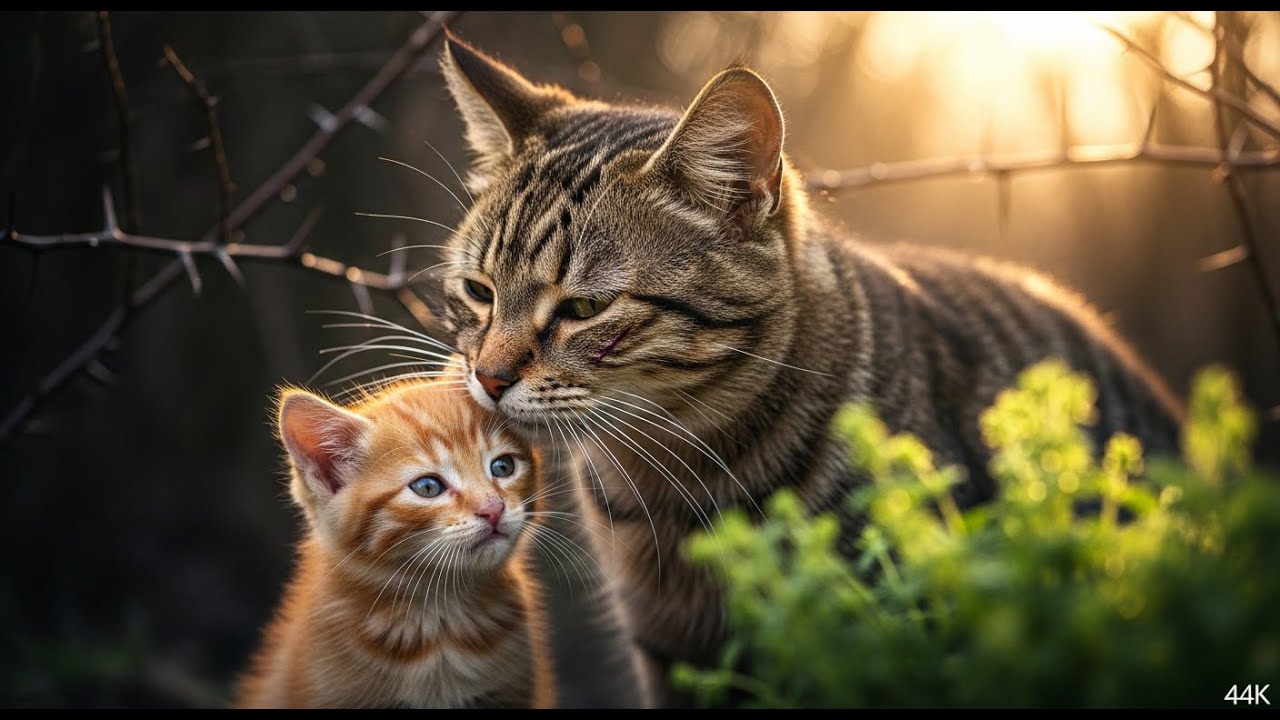 cat funny story a brave mothers love for sick ginger
