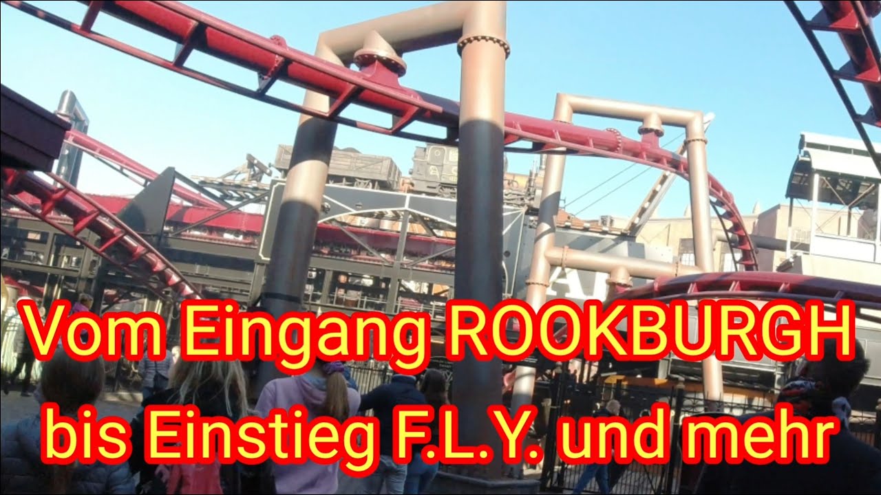 4K: vom Eingang ROOKBURGH bis Einstieg F.L.Y. & mehr - Phantasialand 2020