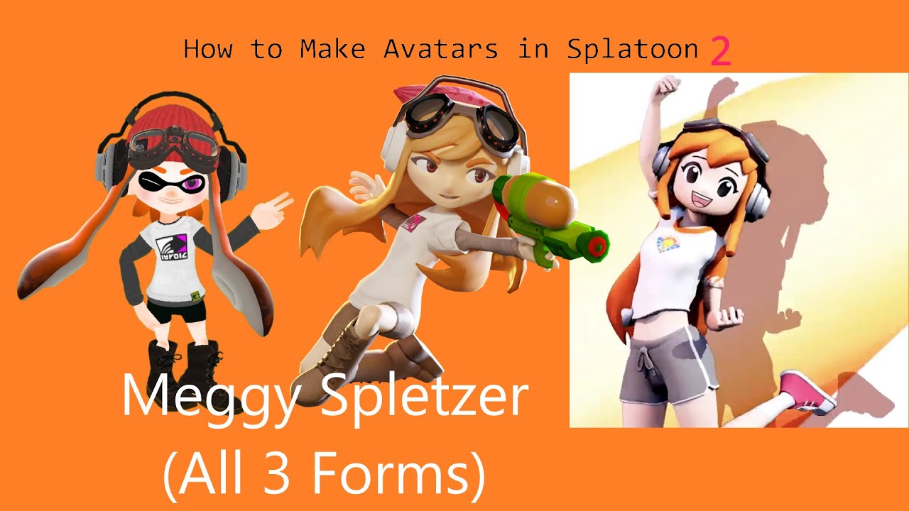 Splatoon 2- How to Make Meggy Spletzer (All 3 Forms)