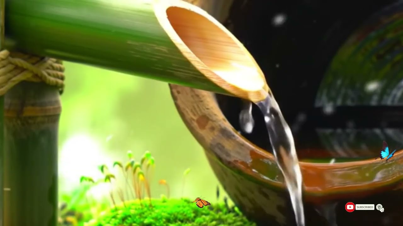 🌱Water Sound For Relax & Deep Sleep. Meditation Music of Flowing Water Relieve Stress, Calm The Soul