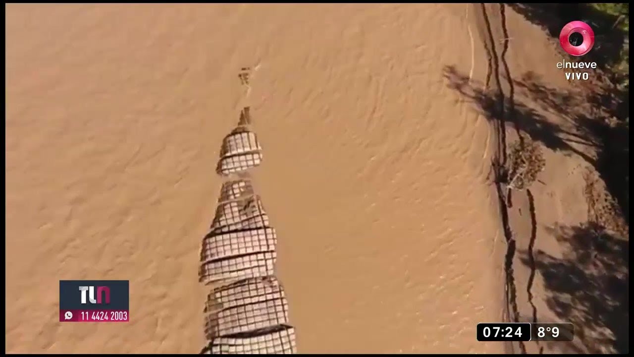 Santa Fe: Bajante deja al descubierto el t&uacute;nel subfluvial