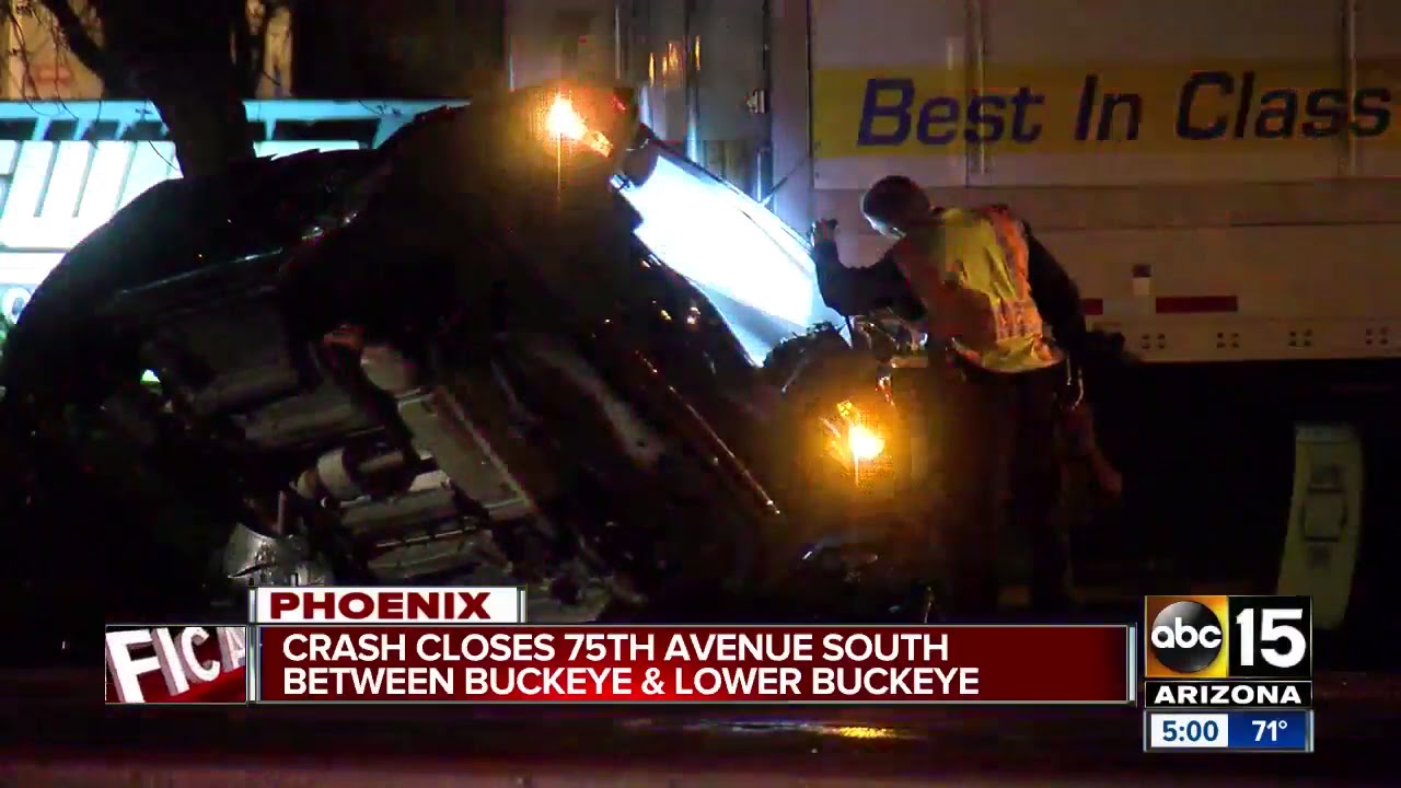 Crash closes 75th Ave/Buckeye Sunday morning
