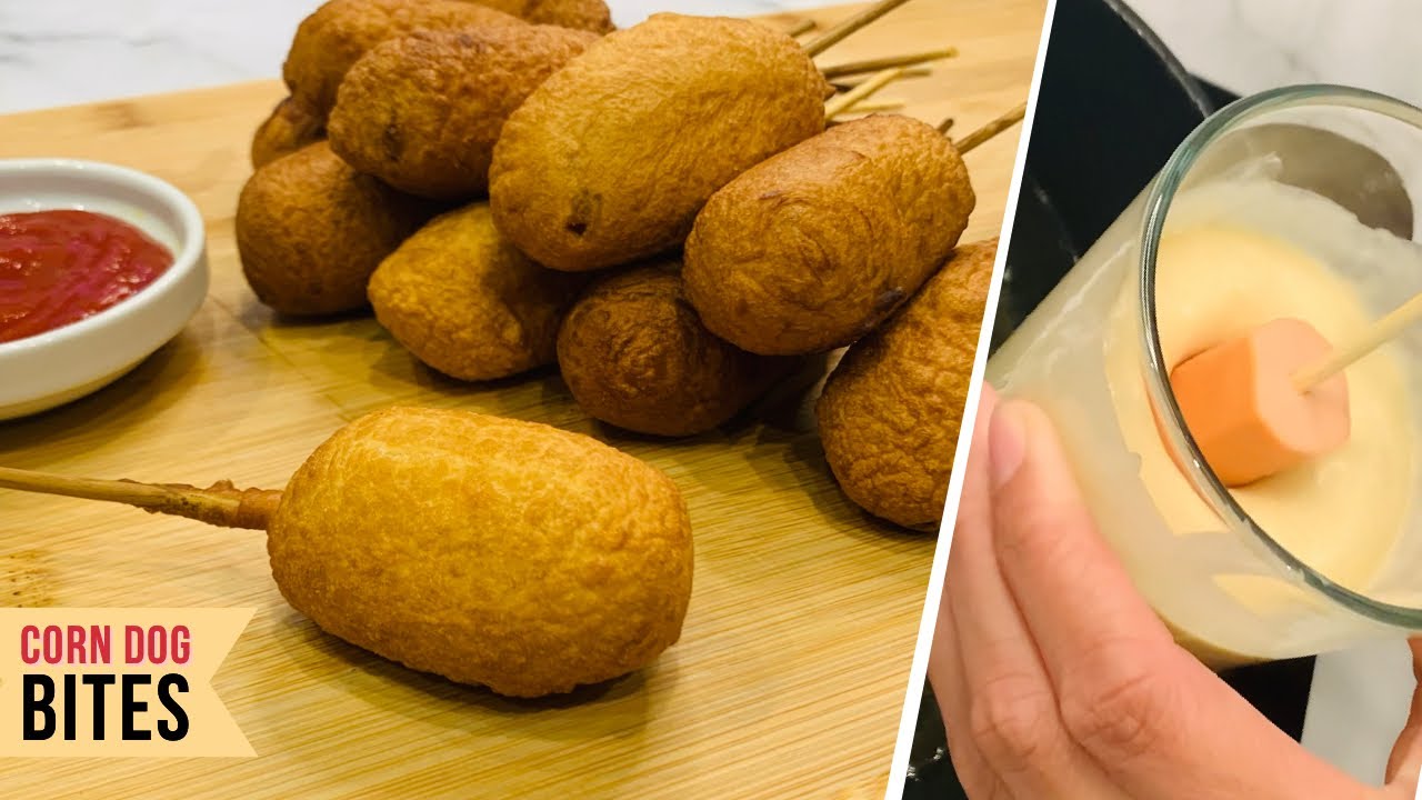 How to Make Mini Corn Dog Bites |Quick and Easy Recipe