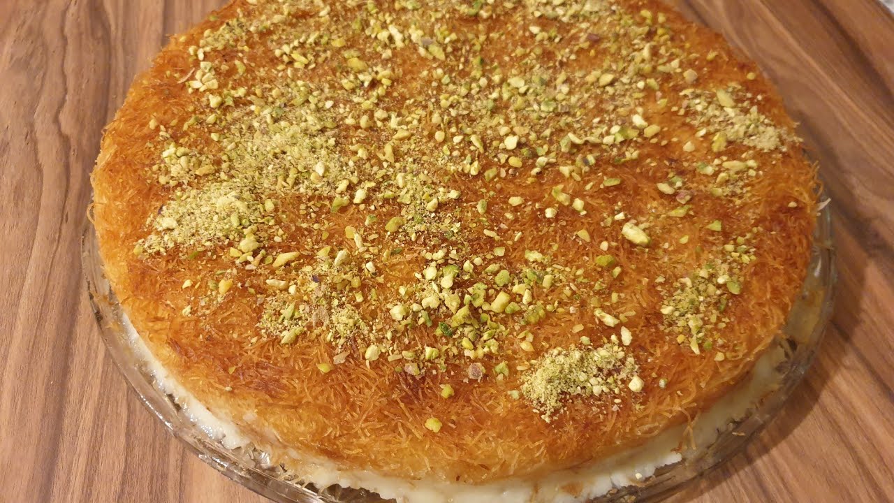 طريقة تحضير الكنافة  أو  عثملية بالقشطة ولا أطيب وأسهل