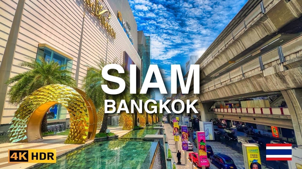 🇹🇭 4K HDR | Siam Bangkok Walking Tour | Strolling in the Downtown of Thailand's Capital City
