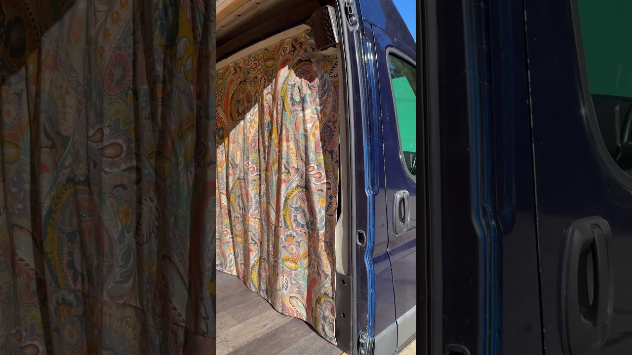 Promaster Custom Camper. Check out these amazing custom curtains!