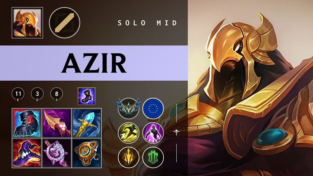 Azir Mid vs Taliyah - EUW Challenger Patch 26.02