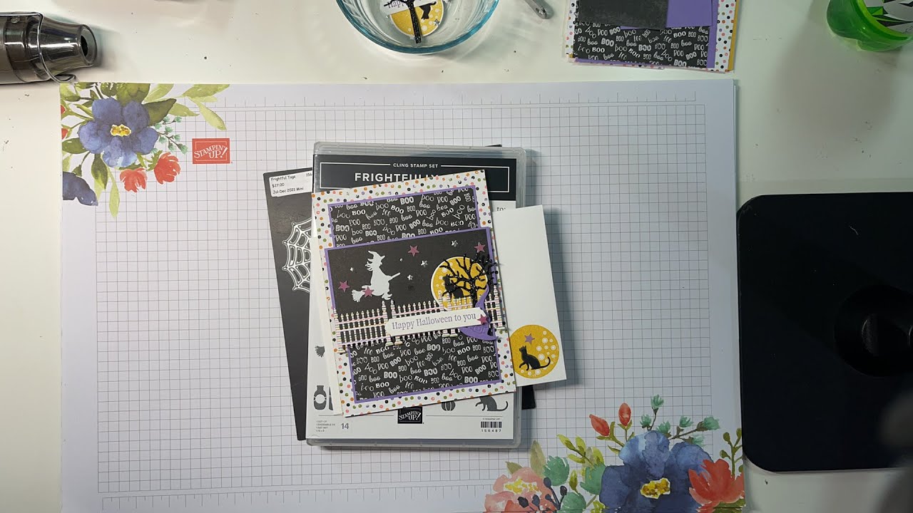 Stampin Up//Frightfully Cute//Frightful Tags//Cute Halloween DSP//Halloween card//Halloween Cards