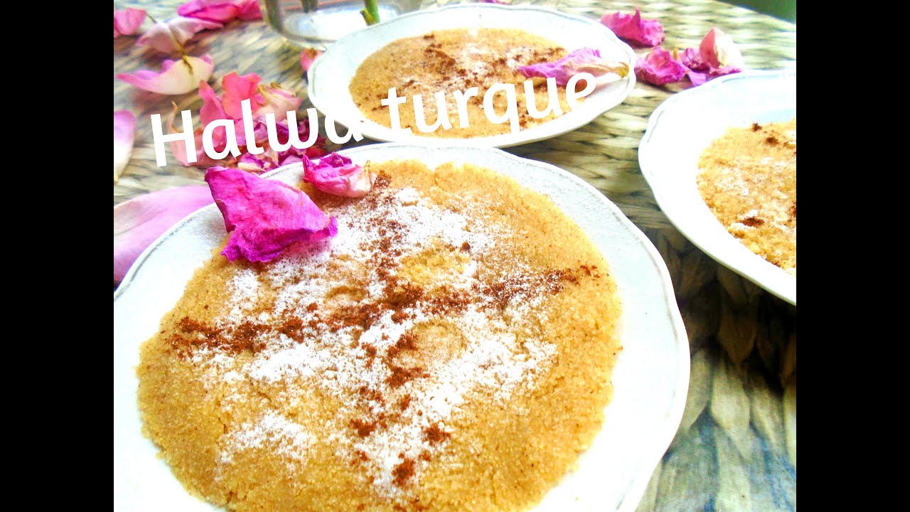 DESSERT TURC LA HALVA que tout le monde adore! - Turkish Halva - حلوى تركية - rfiss turc