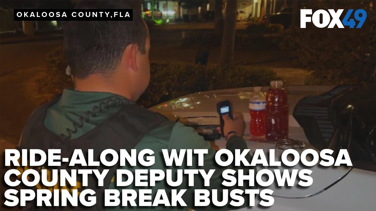 Ride along with Okaloosa deputy shows spring break busts for underage drinking