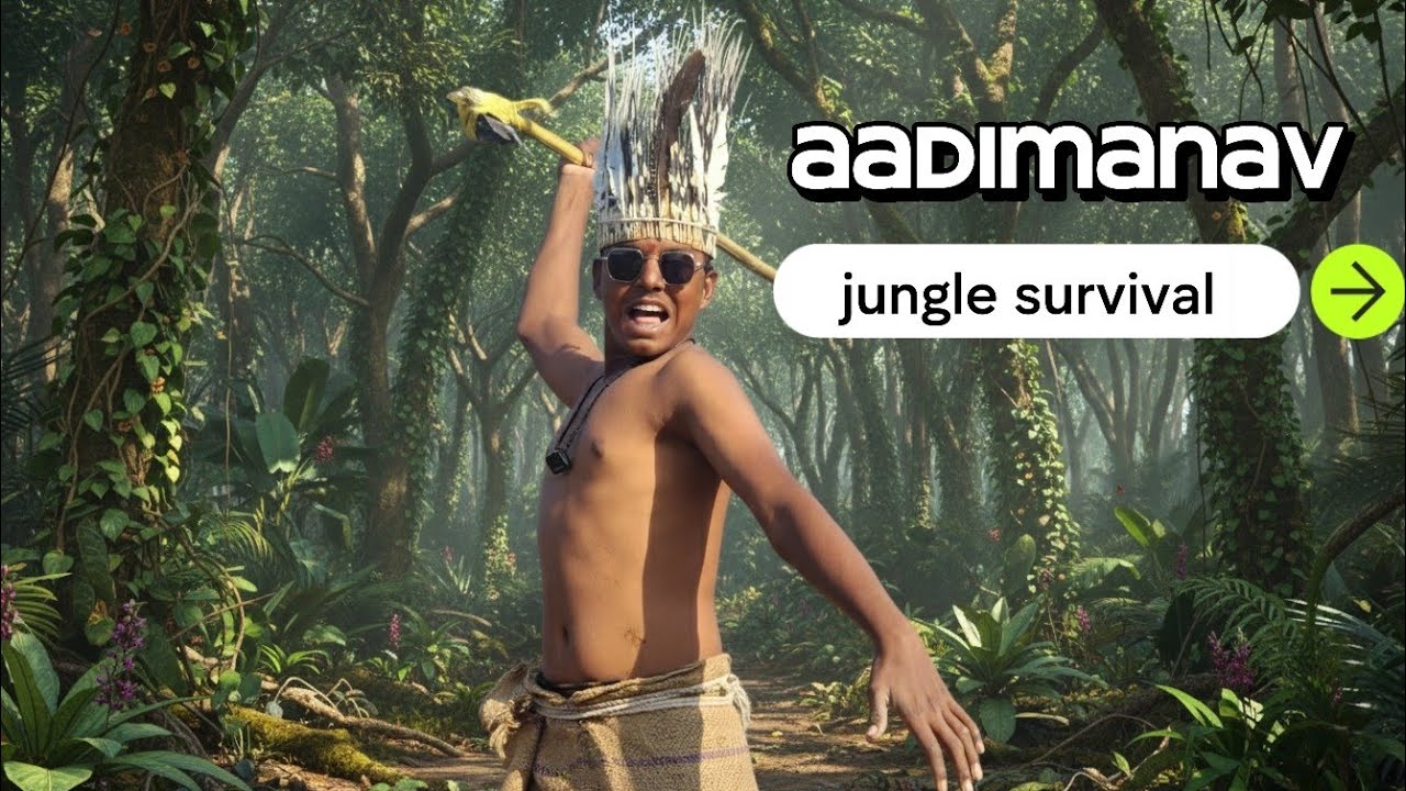 Aadimanav in jungel survial | aadivasi boy | aadivasi dance 