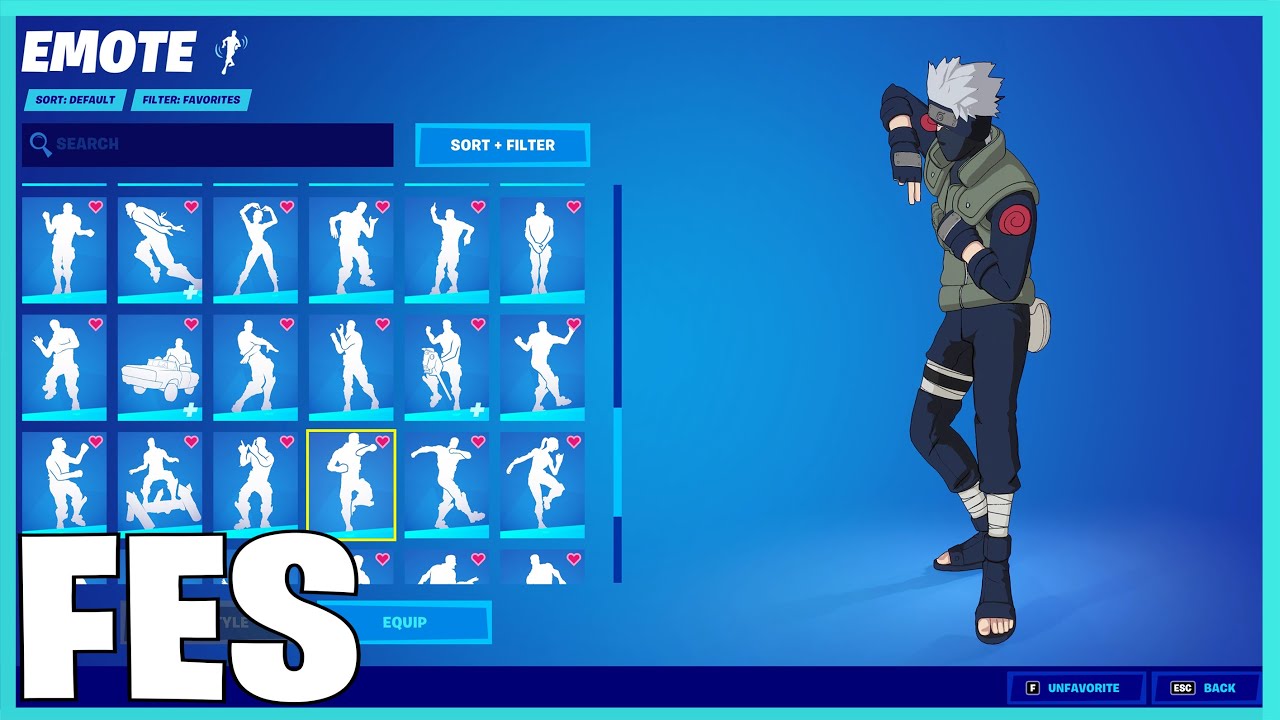 Fortnite Kakashi Hatake Skin With all my Fortnite Dances & Emotes!