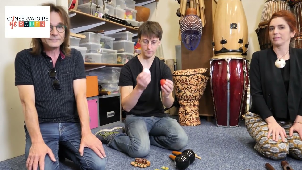 Présentation d'instruments du Conservatoire de Rouen : Les percussions