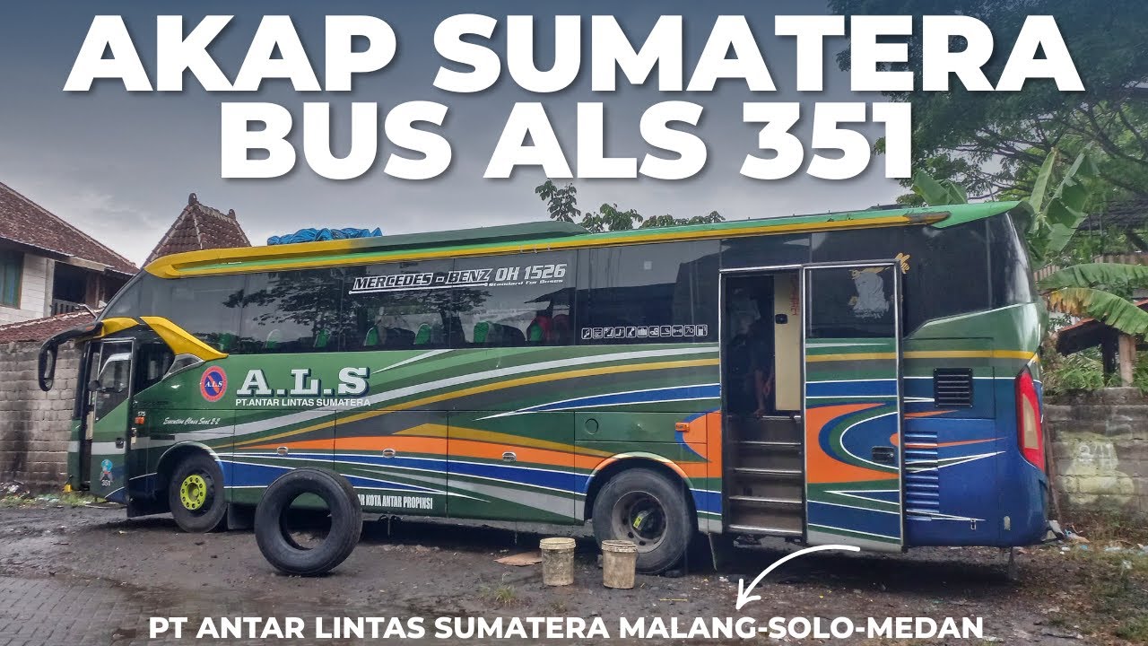 Hujan rintik pak Pur kondisikan Bus ALS 351 di Pol ALS Malang - Medan