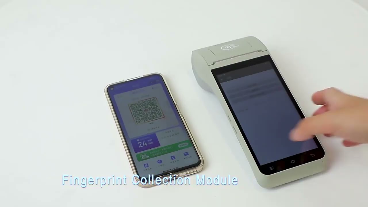 Z91 5.5inches Hand held POS Printer with 4G Wifi Bluetooth NFC Printer Camera Fingerprint